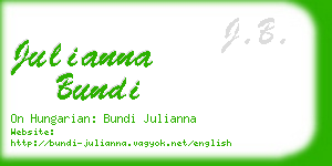 julianna bundi business card